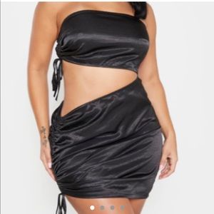 Pretty little thing Satin black dress